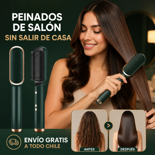 Cepillo 3 en 1: Alisa, Riza y Voluminiza tu Cabello en Minutos ✨